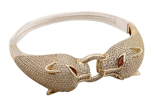 Double Tiger Head Ring Style! Turkish Handmade Jewelry Round Shape