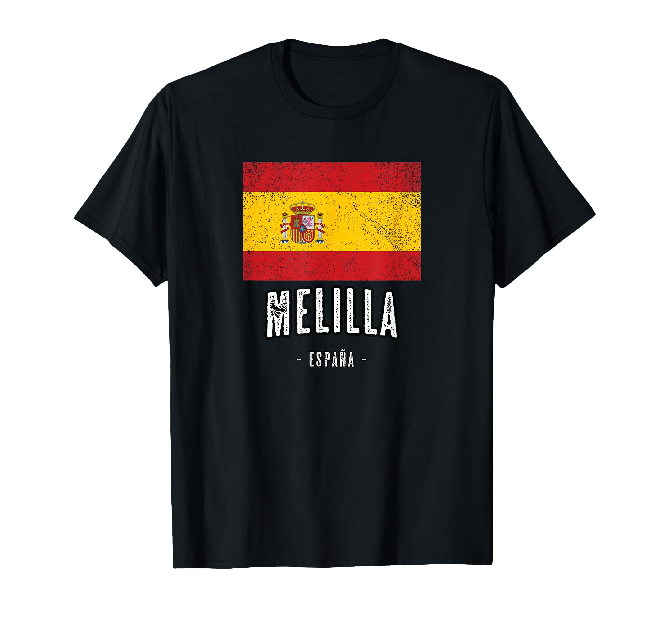 Melilla, Spain | ES Flag, City Top - Bandera Ropa - T-Shirt