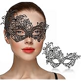 Ralleyfun Masquerade Mask for Women Lace Venetian Mask Halloween Mask for Carnival Costume Cosplay Party Ball