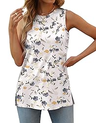 Tank Tops for Womens Loose Fit Crewneck Cute