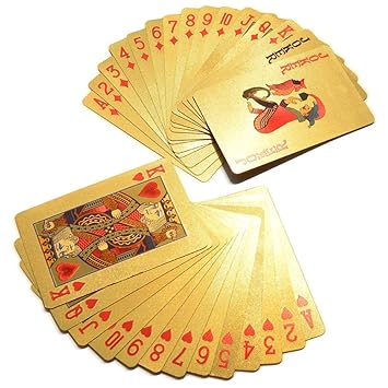 StonKraft Gold Plated Plastic Bridge Playing Cards