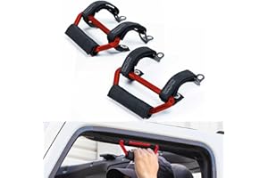 GPCA GP Grip Air Grab Handles Designed for 2024+ Jeep Wrangler JL 4xe w/Airbag Compatible - Aero-Grade Aluminum, Patented Foldable Design, Easy Installation