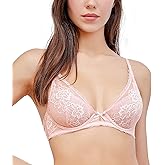 DotVol Women's Comfort Deep V Everyday Bra Lightweight Sexy Lace Underwire Bra