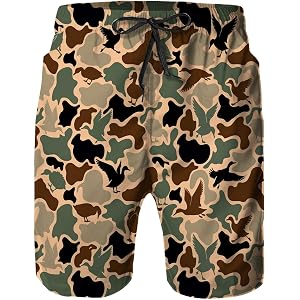 Wusihorld Mens Swim Trunks with Mesh Lining,Quick Dry Board Shorts Beach Pants Swimwear Bathing Suits