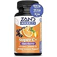 Zand Immunity Super C+ with Elderberry, All Day Immune Support, 1000mg PureWay-C Vitamin C Plus Zinc & Vitamin D-3, Enhanced Absorption, 60 Tablets, 30 Servings