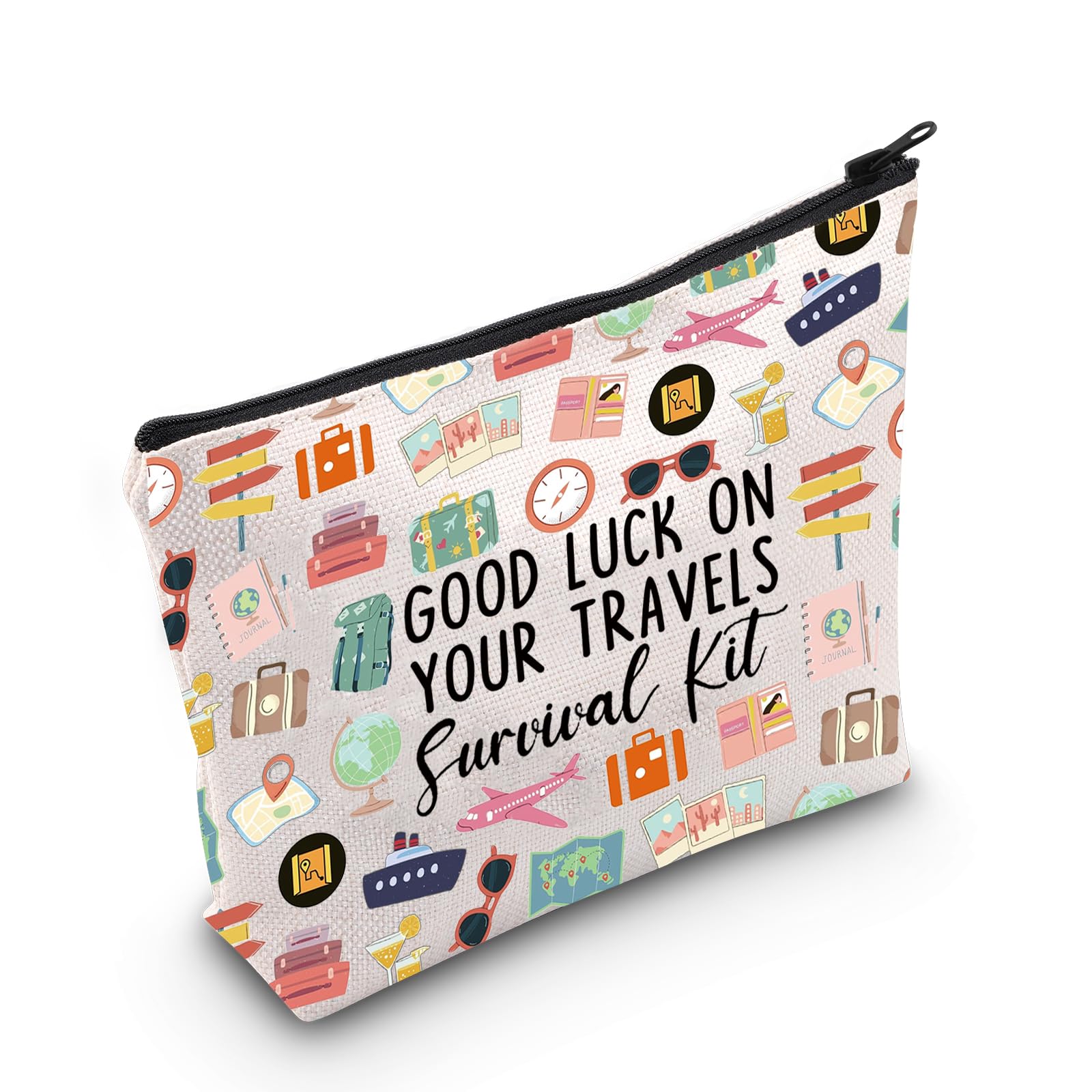 MYSOMY Good Luck Travel Makeup Bag - Survival Kit Cosmetic Souvenir Gift