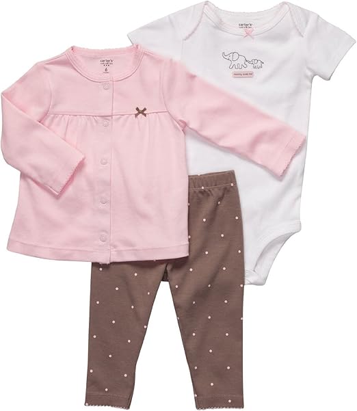 Carter's Preemie Girls 3pc Set Mommy Loves Me Infant And