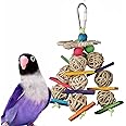 Super Bird Creations Mini Starburst Bird Toy - Colorful Bird Toy for Parrots, Cockatiels, Conures & Parakeets, Cockatiel Toy, Budgie Toys, Bird Toys, Bird Entertainment, Small Bird Size, 5.5" x 2.5"