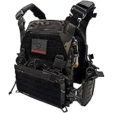 Invictus Templar Modular Tactical Vest – 1000D Nylon, Quick Release, MOLLE, Adjustable | Training Airsoft, & Fitness Vest