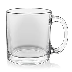 Libbey Robusta Glass Mugs, Set of 4,13 ounce