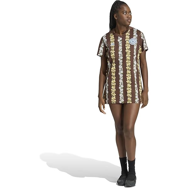 adidas farm dress green ADIDAS X FARM PREMIUM DRESS - Cream White / Crew Green / Black – bCODE main image 1