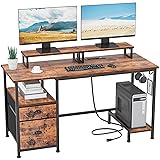 Furologee 47" Computer Desk with File Cabinet and
