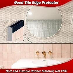 Tile Edge Trim, Flexible Rubber L Shaped Small Size
