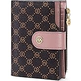 GOLF SUPAGS Wallets for Women PVC Leather Small Bifold Zipper Pocket Coin Purse Large Capacity Multi Card Organizer