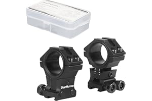 WestHunter Optics Adjustable Height Dovetail Scope Rings, 1 Inch 30 mm Precision Scope Mount | 6 Colors