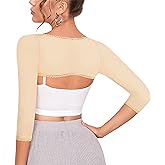 RDSIANE Upper Arm Compression Shaper Post Surgery Slimmer Sleeves Posture Corrector Tops Shapewear for Women