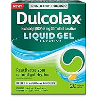 GeriCare Bisacodyl 5mg Laxative Tablets - Generic For Dulcolax | 100 Count Overnight Constipation Relief