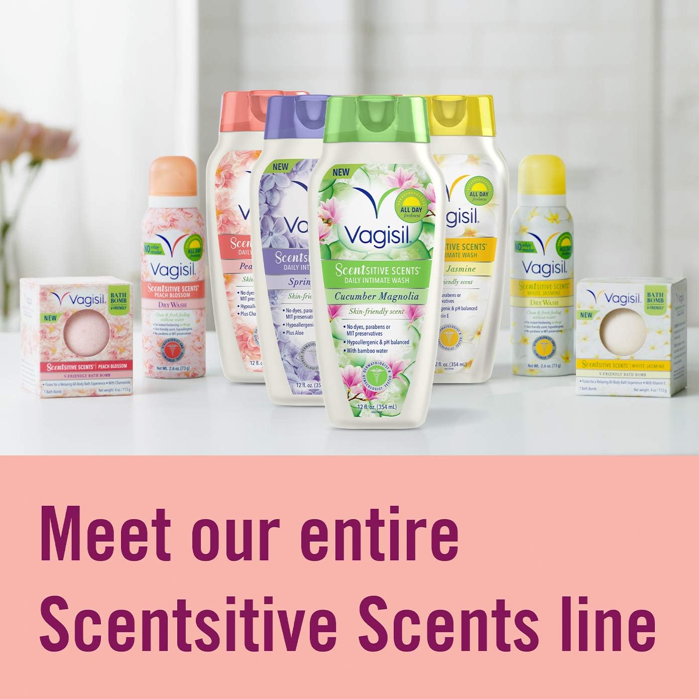Vagisil Scentsitive Scents Daily Intimate Feminine Wash for Women, Gynecologist Tested, White Jasmine, 12 Fluid Ounce: Health & Personal Care