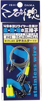 Amazon キザクラ Kizakura 石師魂 49本ヨリ石鯛ワイヤー仕掛け 5ケ入 45 15号 キザクラ Kizakura スイベル スナップ