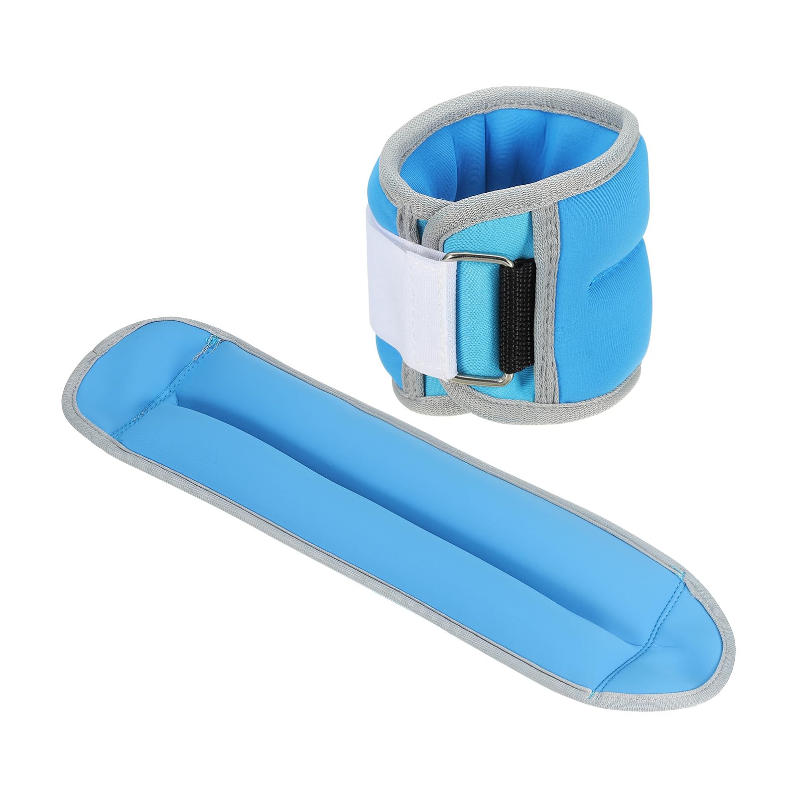 PATIKIL Ankle Weights 1lbs, Wrist Weights Adjustable Leg Weights Sets for Women Men Aerobics Gym Yoga Walking Running, Blue