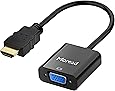 Moread HDMI to VGA, Gold-Plated HDMI to VGA Adapter (Male to Female) for Computer, Desktop, Laptop, PC, Monitor, Projector, HDTV, Chromebook, Raspberry Pi, Roku, Xbox and More - Black