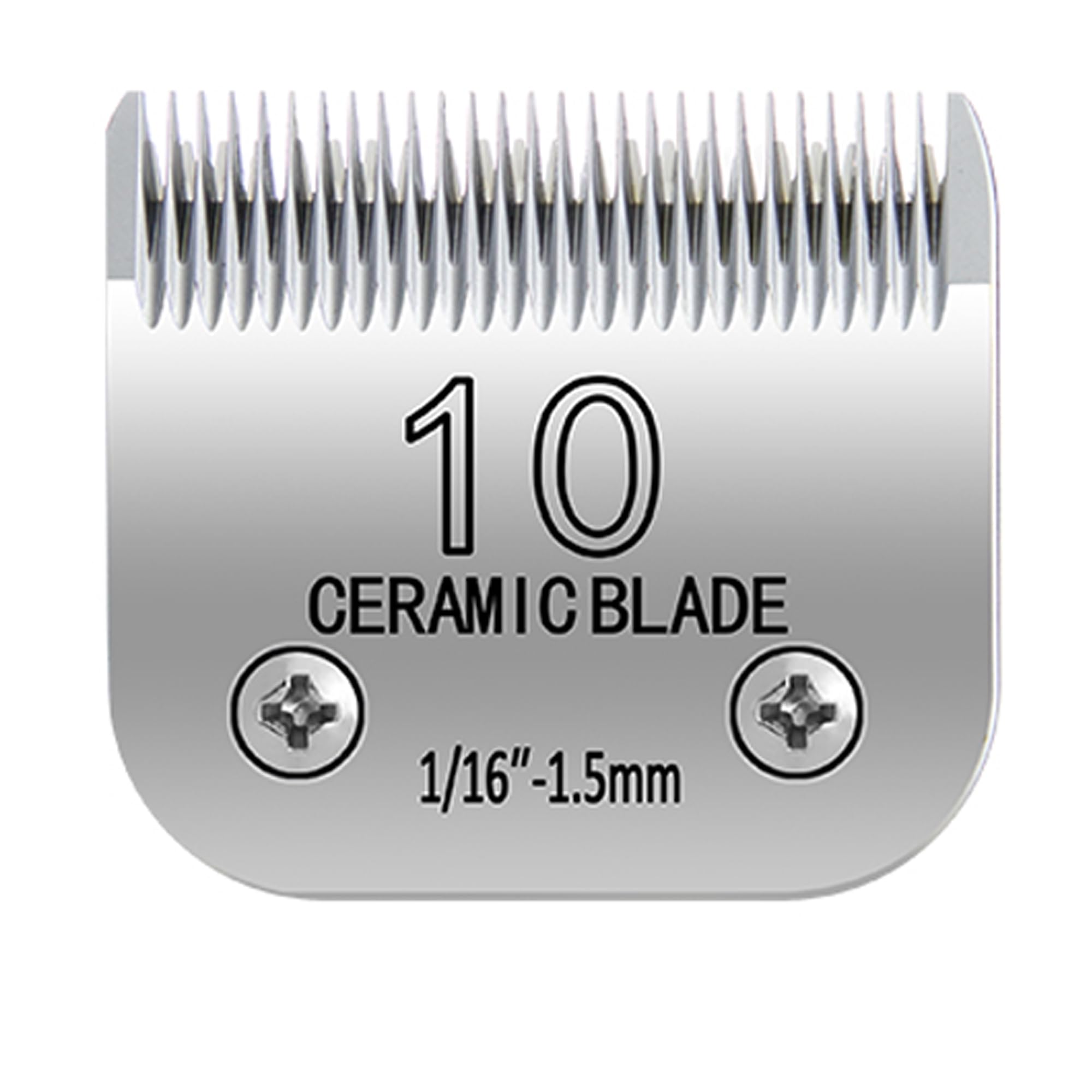 10# Clipper Blades Pet Grooming Clipper Replacement Blades, Detachable Clipper Blade Compatible with Andis/wahl/Oster Dog Clippers,10 Blade 1/16-inch, Made of Ceramic & Stainless Steel Blade