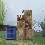 BTGGG Solar Powered Garden Fountain with LED Light - Outdoor Water Feature view 9