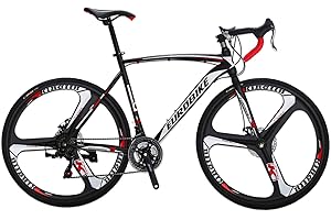 YH-XC550 Road Bike for Men 54cm Frame Bicycle 700C Wheels 21 Speed Dual Disc Brake Commuter Bikes