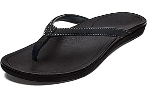 OLUKAI Ho'opio Women's Beach Sandals, Quick-Dry Flip-Flop Slides, Clean & Minimal Aesthetic, Water Resistant & Enhanced Traction, All-Day Comfort