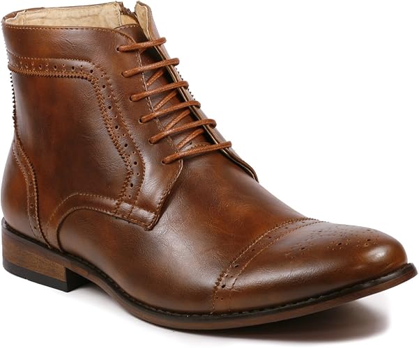 cap toe dress boots