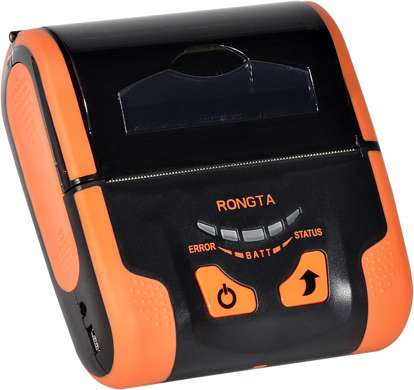 Rongta RPP200WU Durable Portable Receipt Printer, 3", WiFi/USB for Android/Windows, Power Supply Incl(Orange)