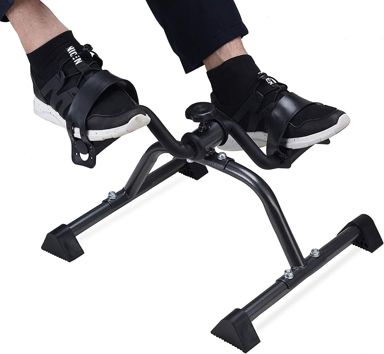 Mini Exercise Bike Pedal Exerciser Foot Peddler For Leg And Arm Rehab Low Impact Under Desk