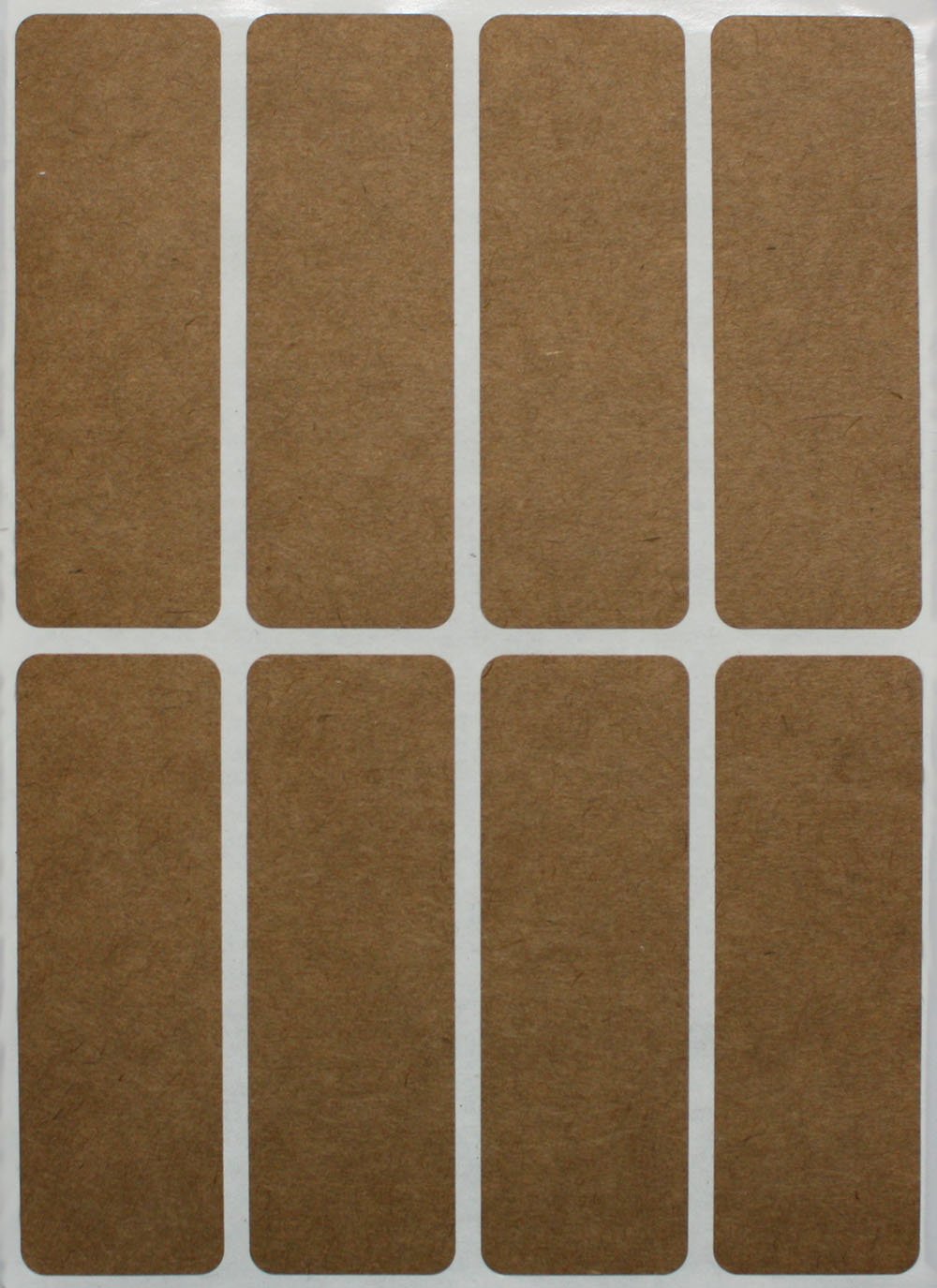 Royal Green 7.5cm x 2.5cm Writable Gift LabelsLabels for Color Coding Rectangle Kraft Stickers to Write-On 120 Pack โ image 1