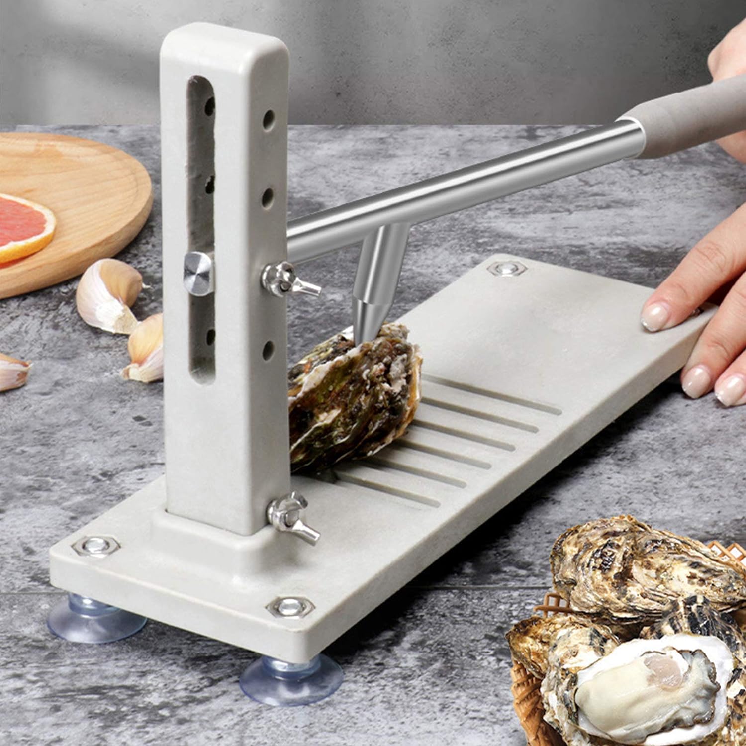 TZUTOGETHER Oyster Shucker, Oyster Clam Opener Machine, Oyster Shucker Tool Set for Hotel Buffets Homes Family Use: Kitchen & Dining