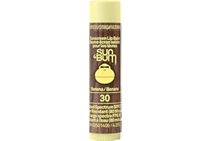 Sun Bum Lip Balm, Banana, SPF 30, 1 Count, Broad Spectrum UVA/UVB Protection, Hypoallergenic, Paraben Free, Gluten Free, Vega