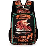 ZCJB-WSRY Dragon Backpack for Kids Girls Boys School, 16 Inches Cute Dragon Theme Bookbag, Adjustable, Large Capacity, Lightweight, Colorful Backpack for School