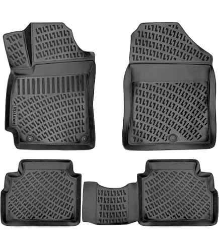 JVL 1359R Black Rubber Car Mat Set (4 Pieces) – For VW Passat B5.5 2000-2005 (Right Hand Drive Only)