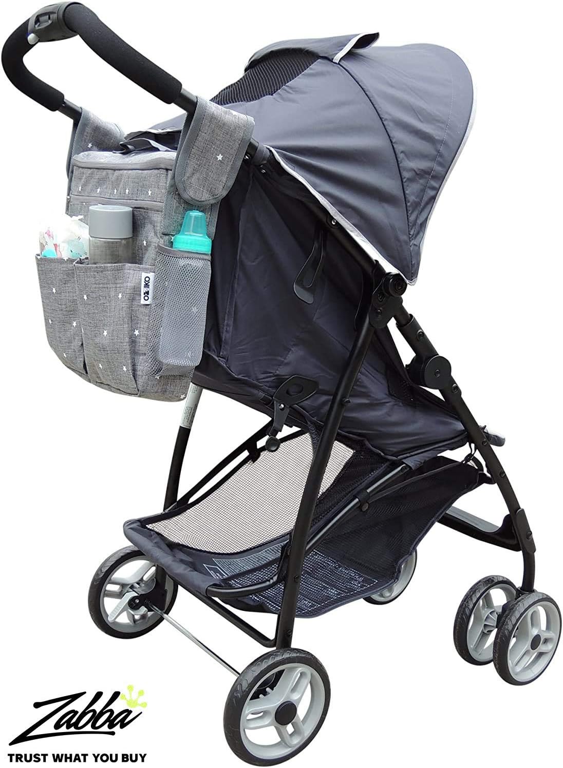Universal Parents Diaper Organizer Bag with Stroller Attachments. Large Strollers Insulated Baby Bag. Gift for Newborns, Infants, Toddlers, Babies. 3 Ways to Carry - Shoulder, Messenger Bag, Backpack.: Home Improvement