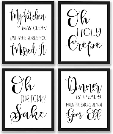 Amazon Com Thenamestore Kitchen Quotes And Sayings Art Prints