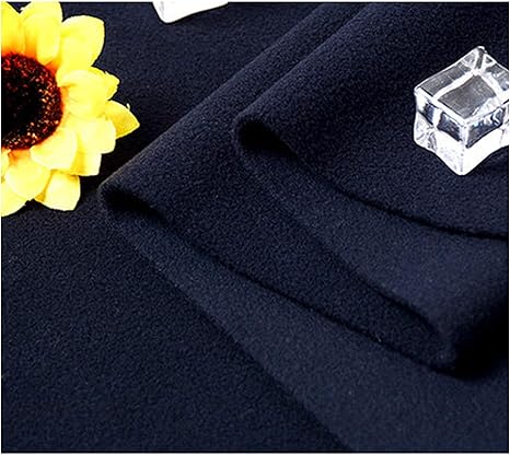 Amazon Co Jp ポーラーフリース生地 衣服 室内装飾 工芸品用 ネイビーブルー 1メートル 暖かい冬の生地素材 Size 1 6x50m ホーム キッチン