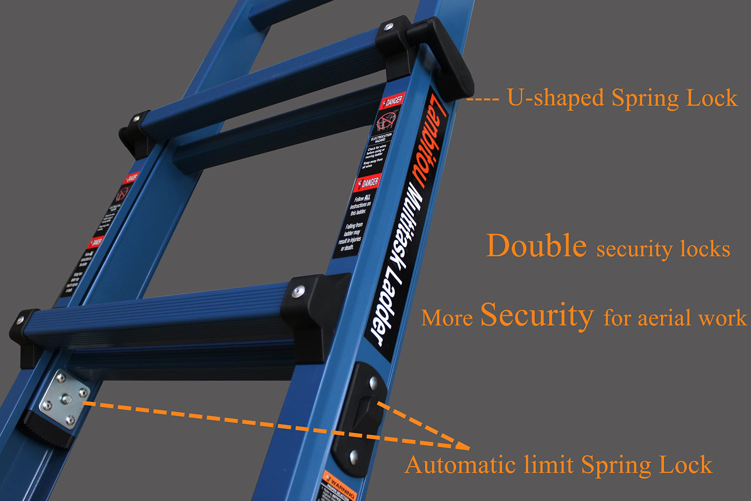 Mua LANBITOU Ladder, A Frame 4 Step Ladder Extension, 14 FT Anti-Slip ...