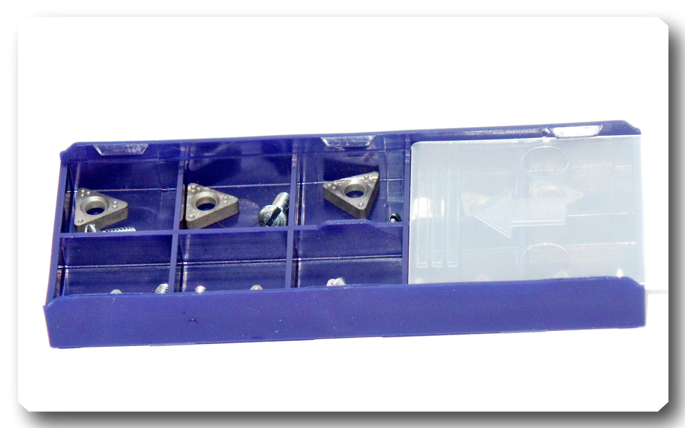 AMMCO CB6914 10-Piece Negative Rake Carbide Brake Lathe Bit Set - Professional Brake Rotor Turning Tools