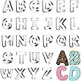 Letter Cookie Cutters Shapes Large 3 Inch - 26 Pcs Stainless Steel Alphabet Letter Cookie Cutter Set Fondant Biscuit Fruit Dough Mold Tools for Sandwich, Birthday, Christmas, and Holiday Party