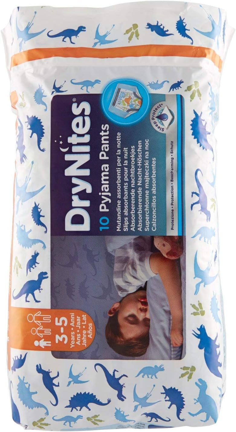 DryNites Huggies Pyjama Pant Nappies, Pack of 10, White, 3-5 Years (Pack of 10) - Image 5