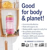 Dr Bronner's Organic Rose Castile Liquid Soap 946ml view 3