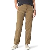 Lee Womens Ultra Lux Mid Rise Relaxed Straight Leg Pant