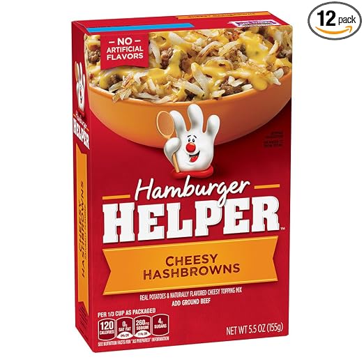 Betty crocker hamburger helper skillet meal cheesy hashbrowns (016000249509)