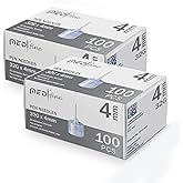 Medt Fine Insulin Pen Needles 32G 4mm - 100 Ct, Pack of 2 | For Insulin Injections, Diabetes Care &amp; Pen Tip Medications, Ultra Fine Compatible with Most Insulin Pens