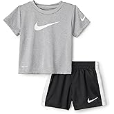 Nike Baby Dri-FIT Swoosh Tee and Shorts 2-Piece Set