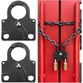 Wovnet Multi-Access Padlock Hasp Dual for Gates &amp; Electrical Panels Gate Electrical Panel Hasp Allows Two Padlocks on One Entry Shared Locking Solution for Security &amp; Emergency Access 2 Pack